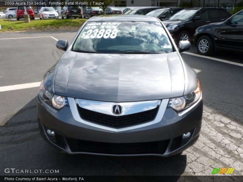 Polished Metal Metallic / Taupe 2009 Acura TSX Sedan