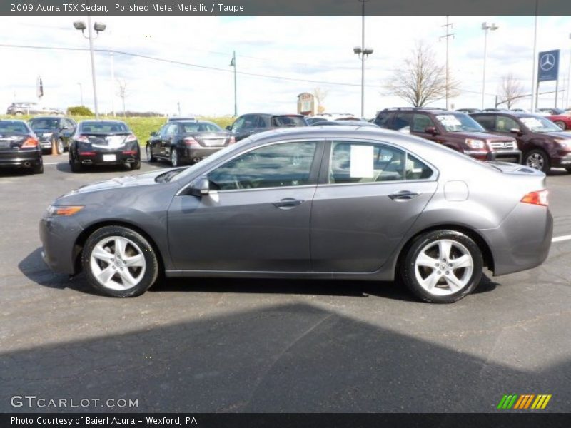 Polished Metal Metallic / Taupe 2009 Acura TSX Sedan
