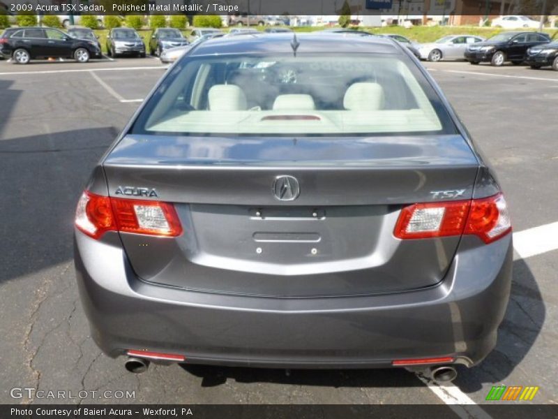 Polished Metal Metallic / Taupe 2009 Acura TSX Sedan