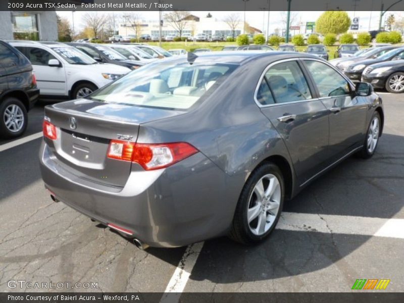 Polished Metal Metallic / Taupe 2009 Acura TSX Sedan