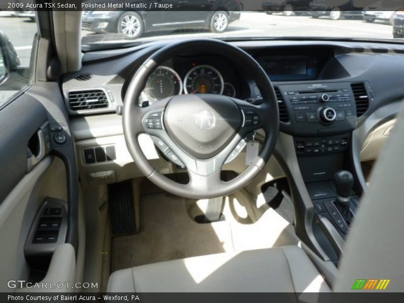 Polished Metal Metallic / Taupe 2009 Acura TSX Sedan