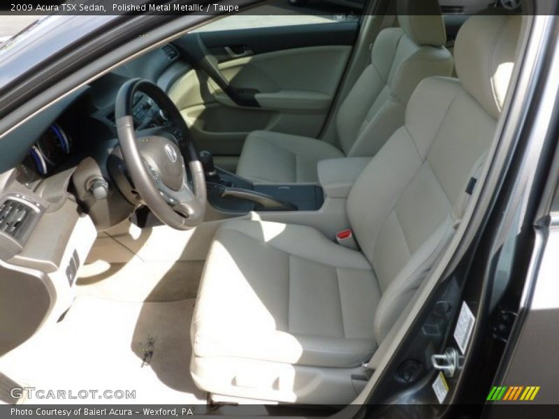 Polished Metal Metallic / Taupe 2009 Acura TSX Sedan