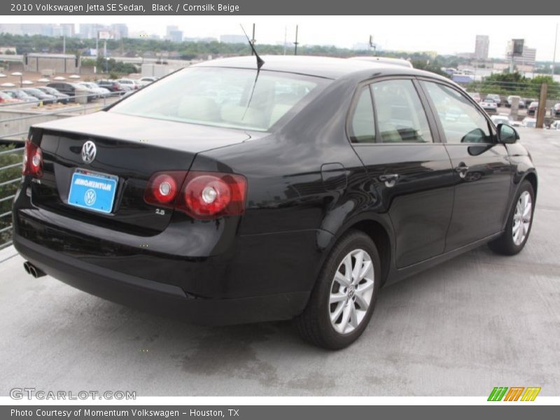 Black / Cornsilk Beige 2010 Volkswagen Jetta SE Sedan