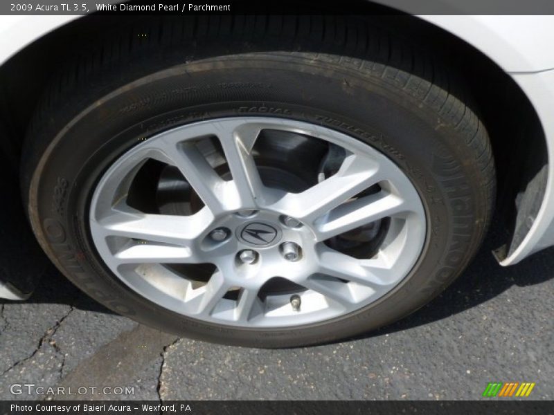 White Diamond Pearl / Parchment 2009 Acura TL 3.5