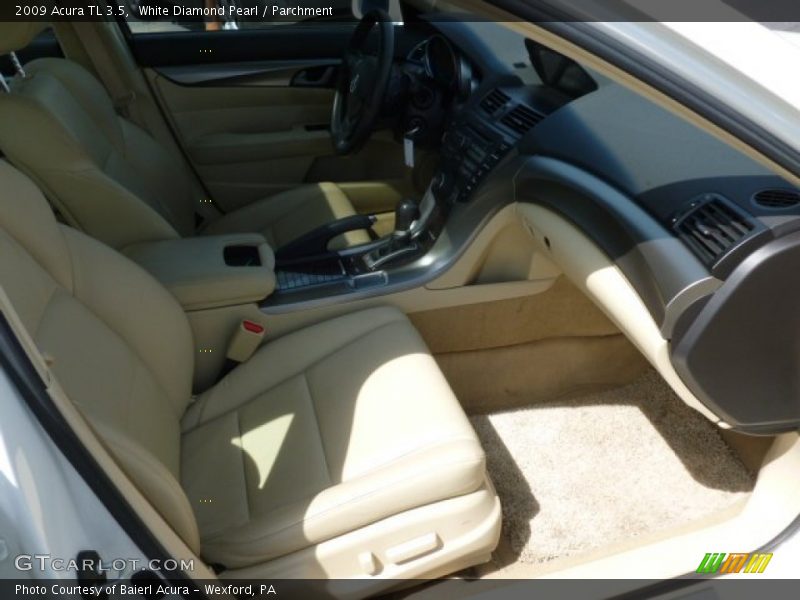 White Diamond Pearl / Parchment 2009 Acura TL 3.5