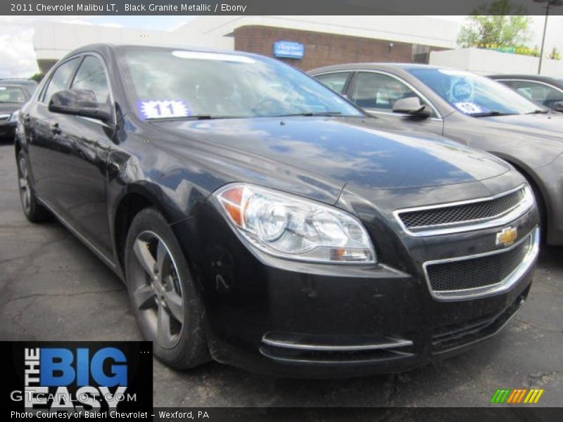 Black Granite Metallic / Ebony 2011 Chevrolet Malibu LT