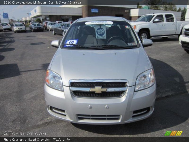 Cosmic Silver / Charcoal 2010 Chevrolet Aveo LT Sedan