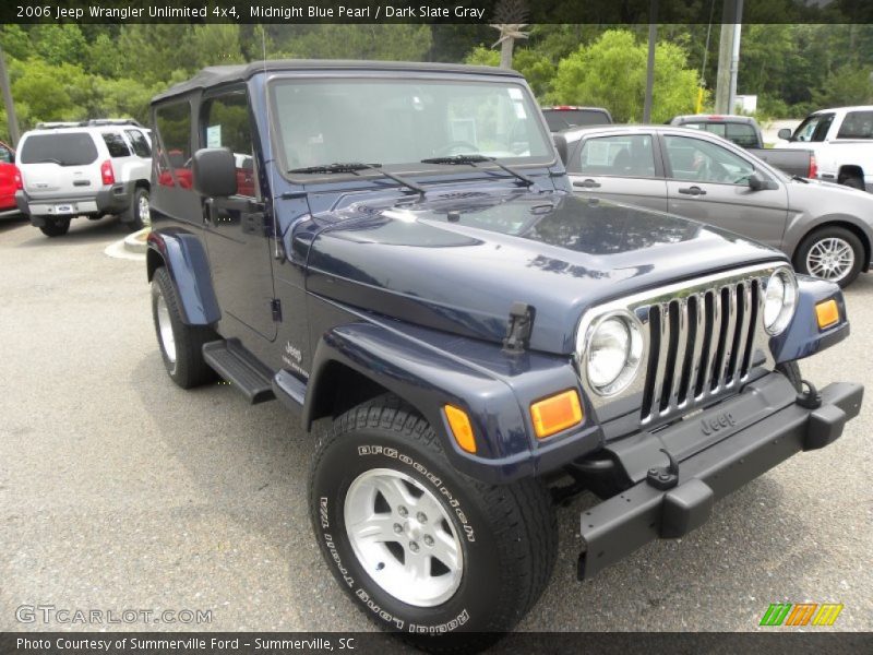 Midnight Blue Pearl / Dark Slate Gray 2006 Jeep Wrangler Unlimited 4x4