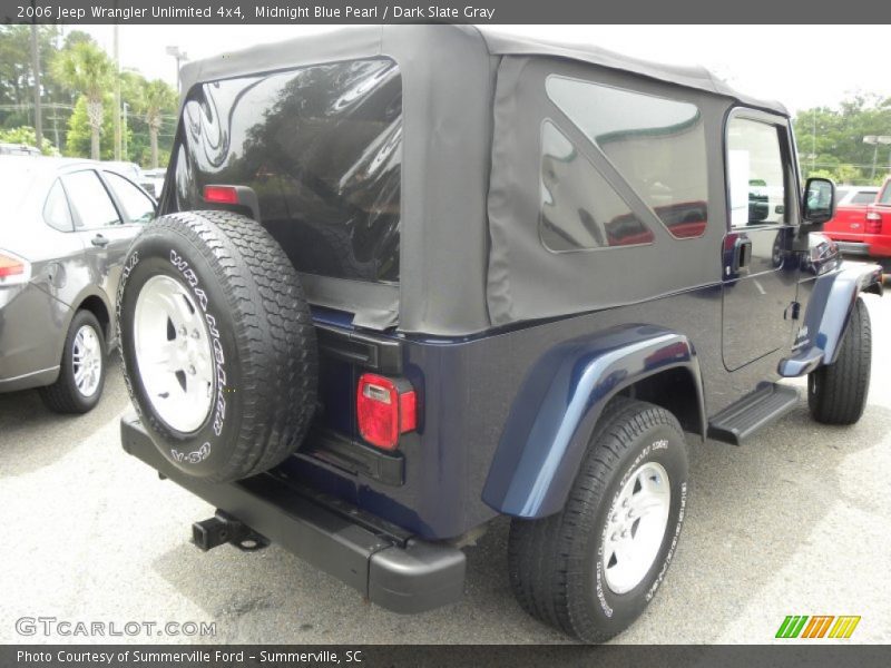 Midnight Blue Pearl / Dark Slate Gray 2006 Jeep Wrangler Unlimited 4x4