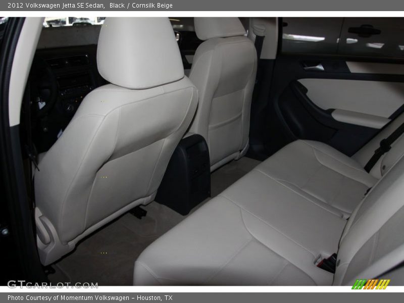 Black / Cornsilk Beige 2012 Volkswagen Jetta SE Sedan