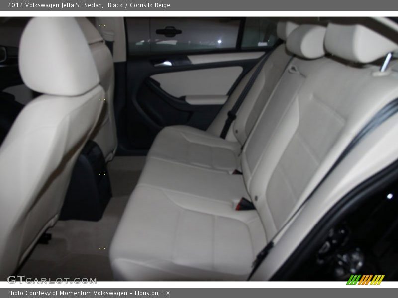 Black / Cornsilk Beige 2012 Volkswagen Jetta SE Sedan