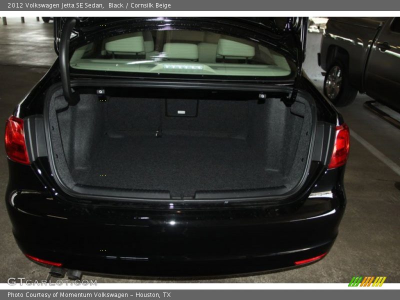 Black / Cornsilk Beige 2012 Volkswagen Jetta SE Sedan