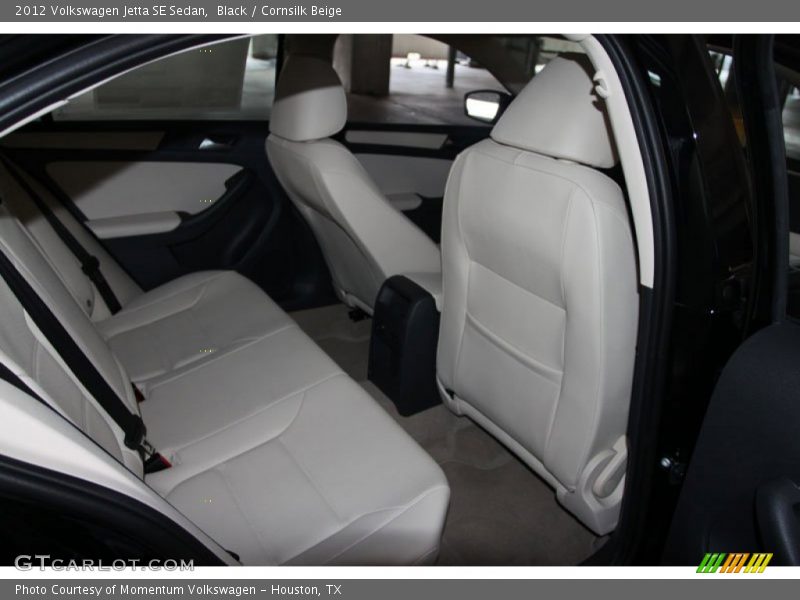 Black / Cornsilk Beige 2012 Volkswagen Jetta SE Sedan