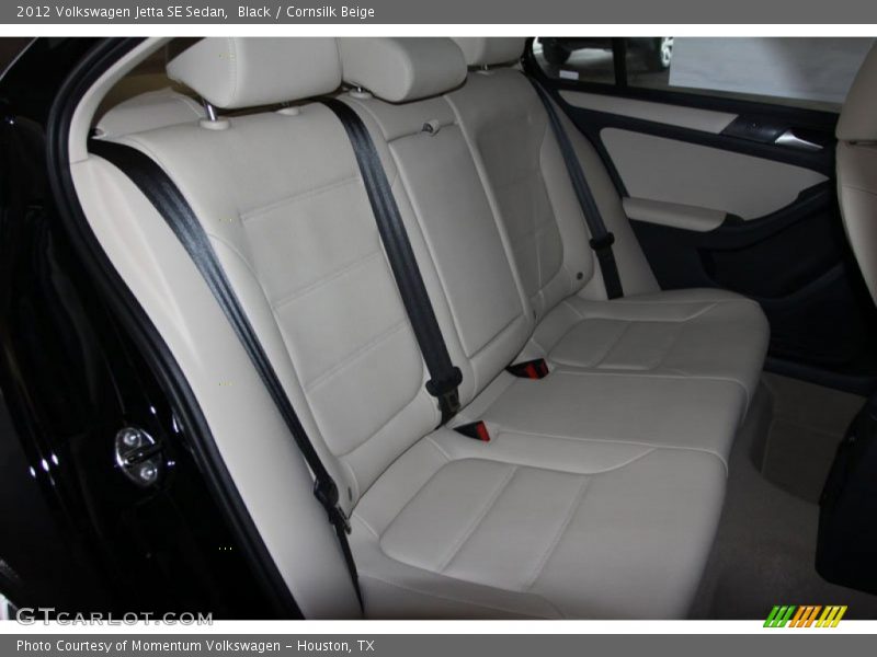 Black / Cornsilk Beige 2012 Volkswagen Jetta SE Sedan