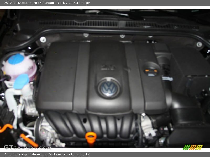 Black / Cornsilk Beige 2012 Volkswagen Jetta SE Sedan