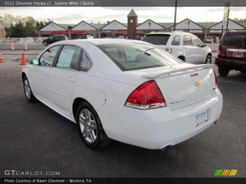 Summit White / Ebony 2012 Chevrolet Impala LT