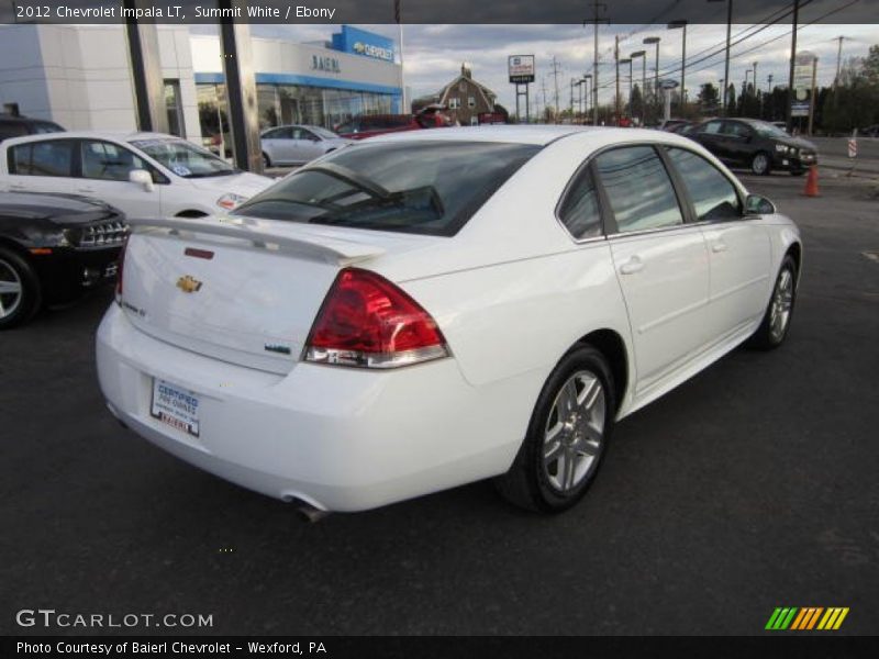 Summit White / Ebony 2012 Chevrolet Impala LT