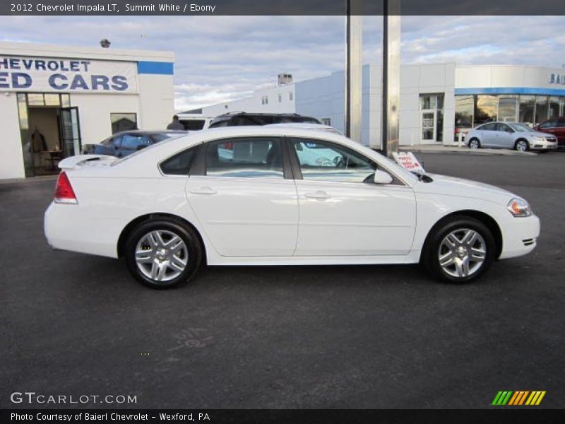 Summit White / Ebony 2012 Chevrolet Impala LT