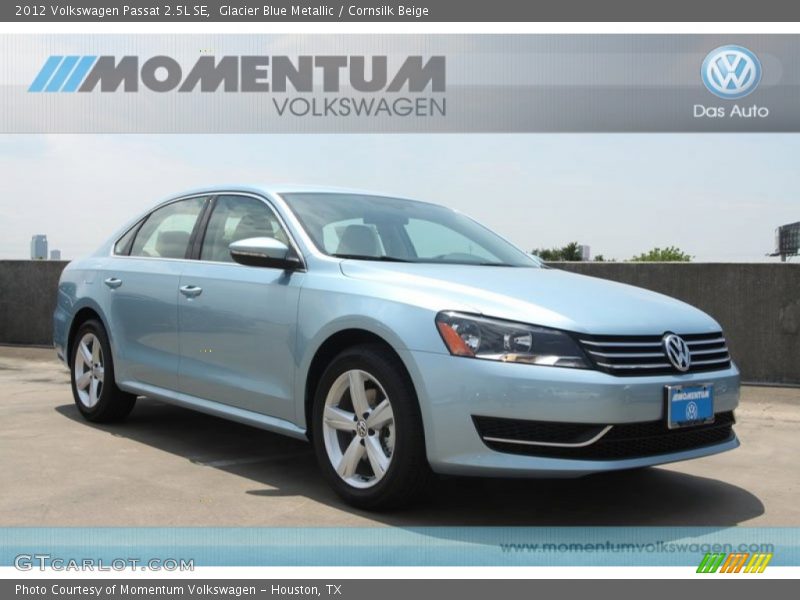 Glacier Blue Metallic / Cornsilk Beige 2012 Volkswagen Passat 2.5L SE