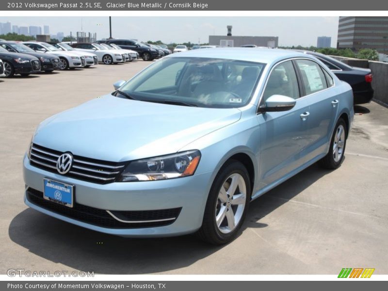 Glacier Blue Metallic / Cornsilk Beige 2012 Volkswagen Passat 2.5L SE