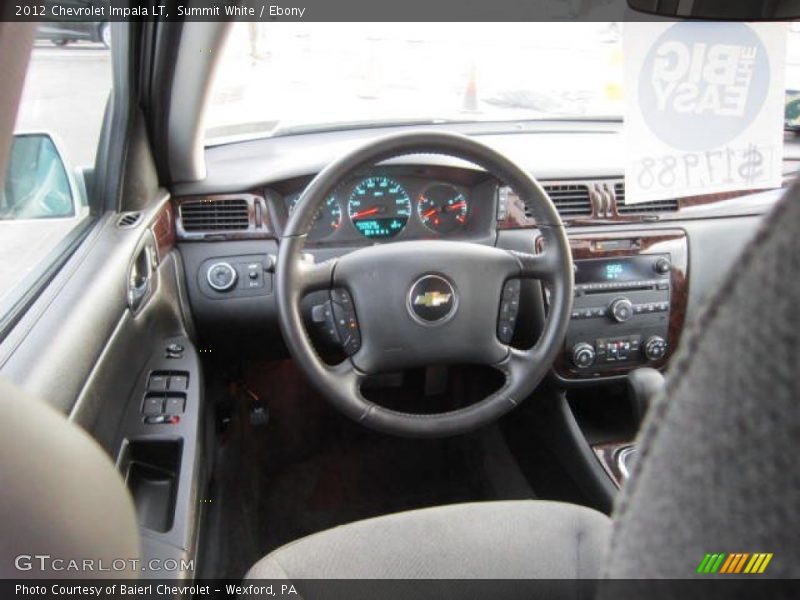 Summit White / Ebony 2012 Chevrolet Impala LT