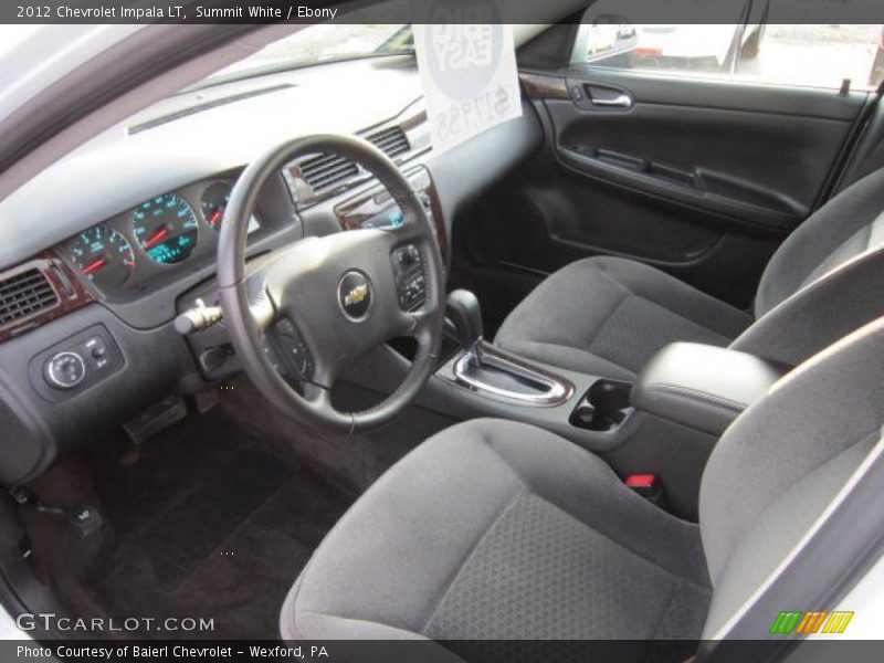Summit White / Ebony 2012 Chevrolet Impala LT