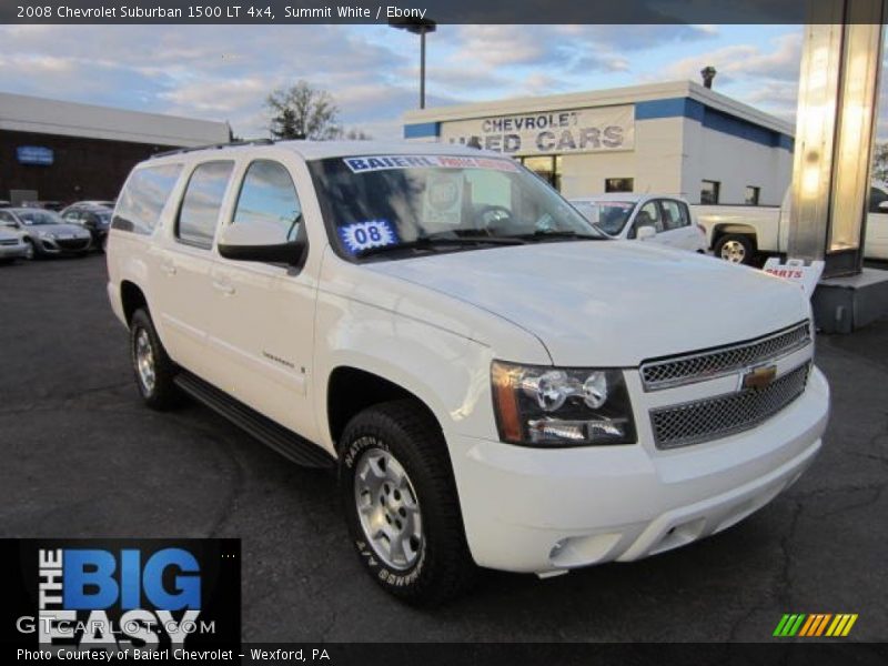 Summit White / Ebony 2008 Chevrolet Suburban 1500 LT 4x4