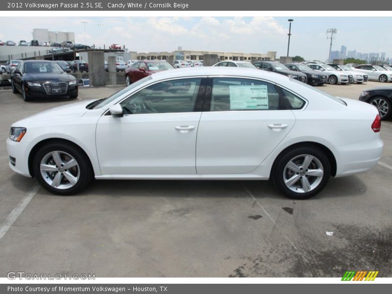 Candy White / Cornsilk Beige 2012 Volkswagen Passat 2.5L SE