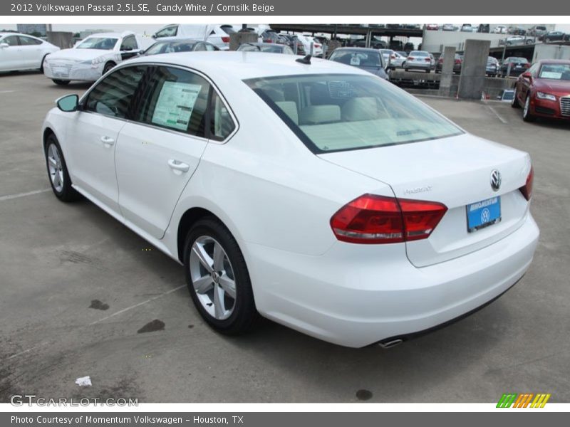 Candy White / Cornsilk Beige 2012 Volkswagen Passat 2.5L SE