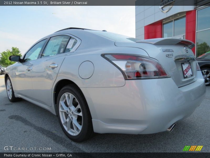 Brilliant Silver / Charcoal 2012 Nissan Maxima 3.5 SV