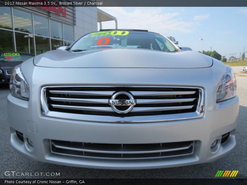 Brilliant Silver / Charcoal 2012 Nissan Maxima 3.5 SV