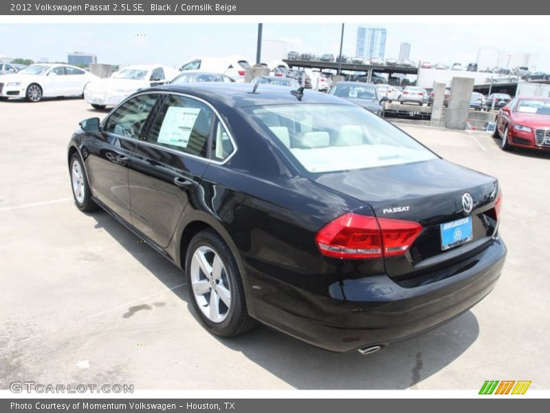 Black / Cornsilk Beige 2012 Volkswagen Passat 2.5L SE