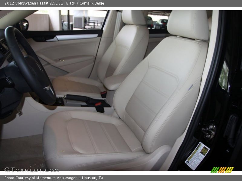 Black / Cornsilk Beige 2012 Volkswagen Passat 2.5L SE