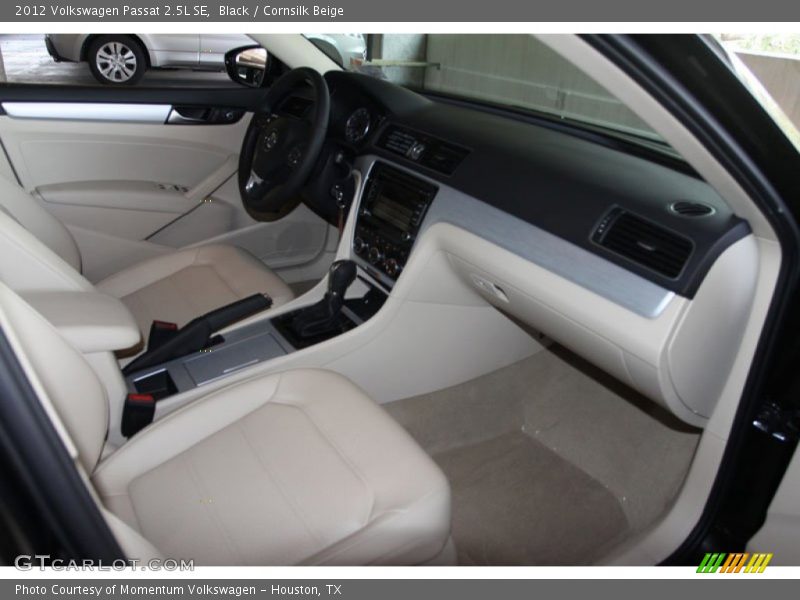 Black / Cornsilk Beige 2012 Volkswagen Passat 2.5L SE