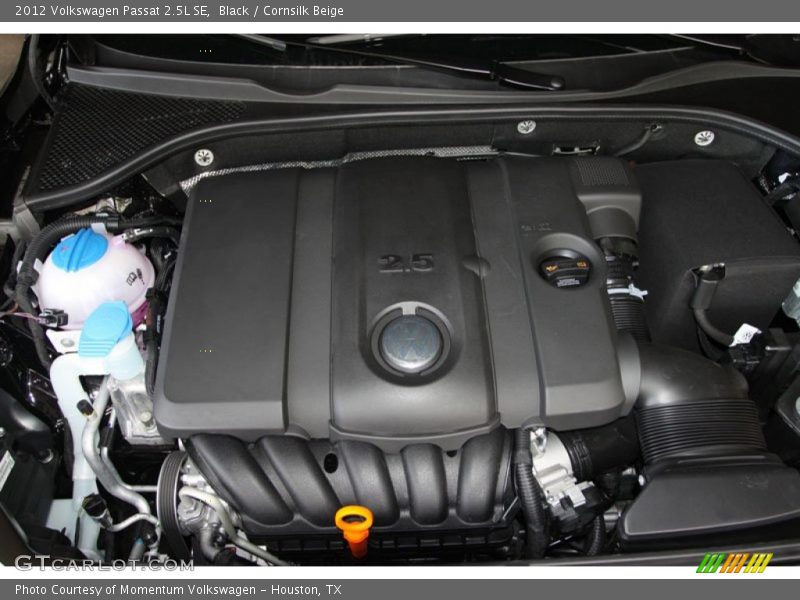 Black / Cornsilk Beige 2012 Volkswagen Passat 2.5L SE