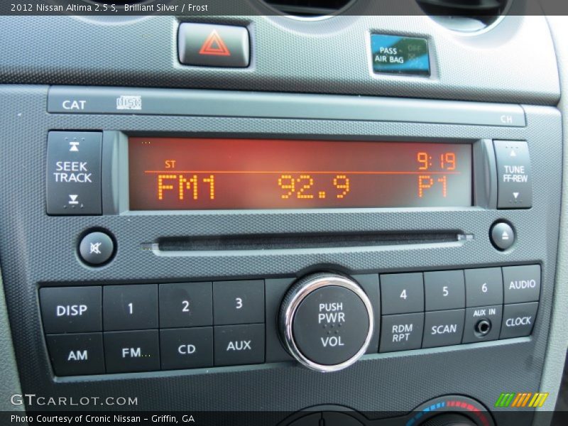 Brilliant Silver / Frost 2012 Nissan Altima 2.5 S