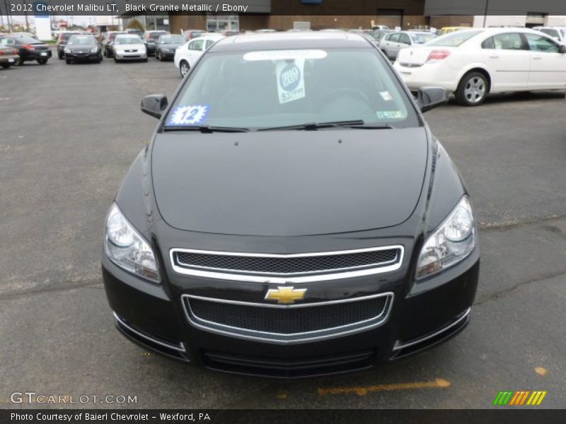 Black Granite Metallic / Ebony 2012 Chevrolet Malibu LT