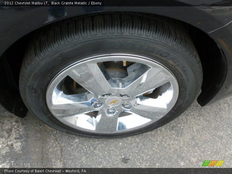 Black Granite Metallic / Ebony 2012 Chevrolet Malibu LT