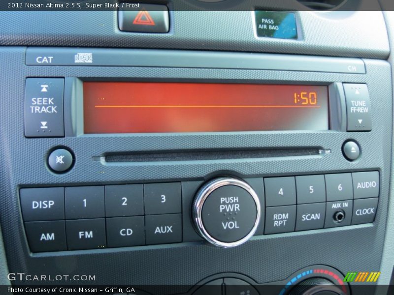 Super Black / Frost 2012 Nissan Altima 2.5 S