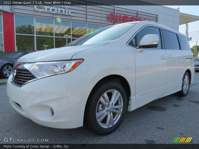 Pearl White / Gray 2012 Nissan Quest 3.5 LE