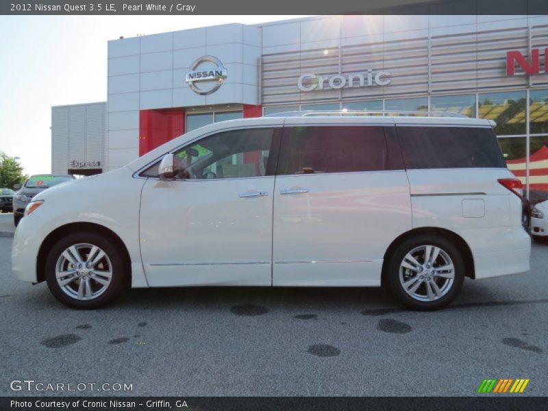 Pearl White / Gray 2012 Nissan Quest 3.5 LE
