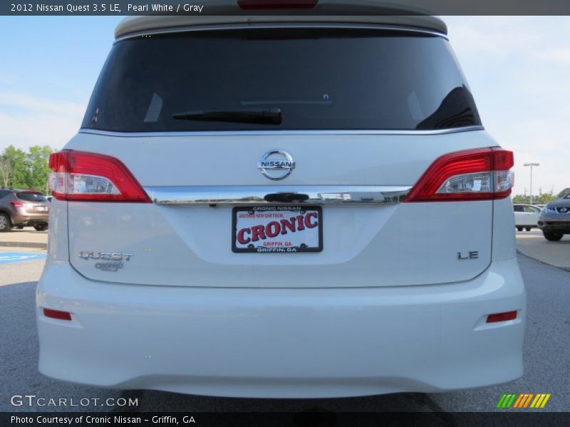 Pearl White / Gray 2012 Nissan Quest 3.5 LE