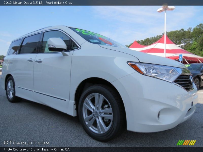Pearl White / Gray 2012 Nissan Quest 3.5 LE