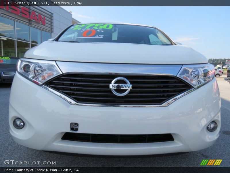 Pearl White / Gray 2012 Nissan Quest 3.5 LE