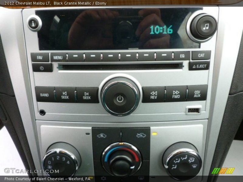 Black Granite Metallic / Ebony 2012 Chevrolet Malibu LT
