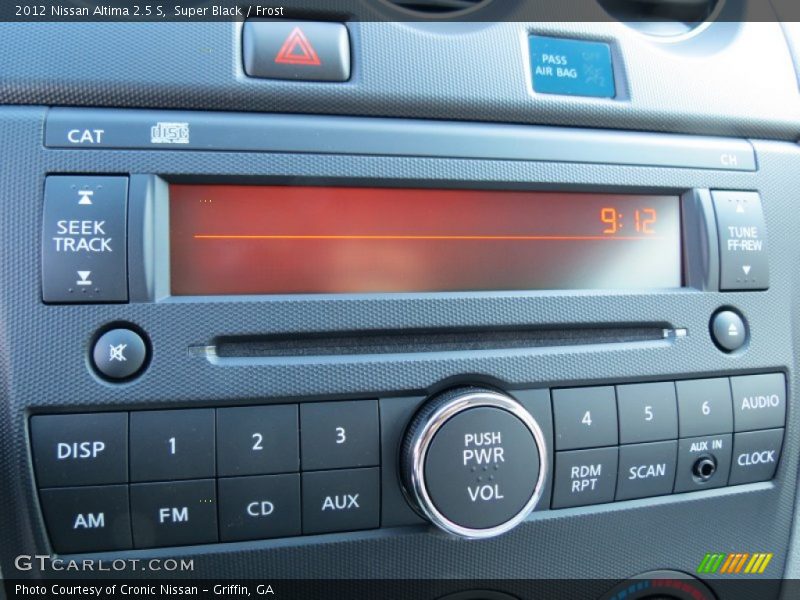 Super Black / Frost 2012 Nissan Altima 2.5 S