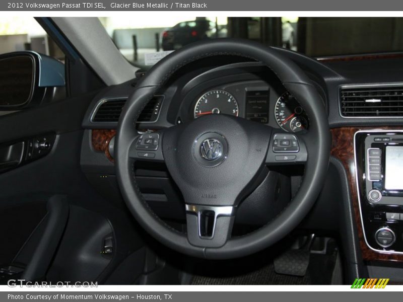 Glacier Blue Metallic / Titan Black 2012 Volkswagen Passat TDI SEL