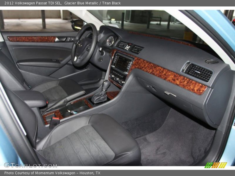 Glacier Blue Metallic / Titan Black 2012 Volkswagen Passat TDI SEL