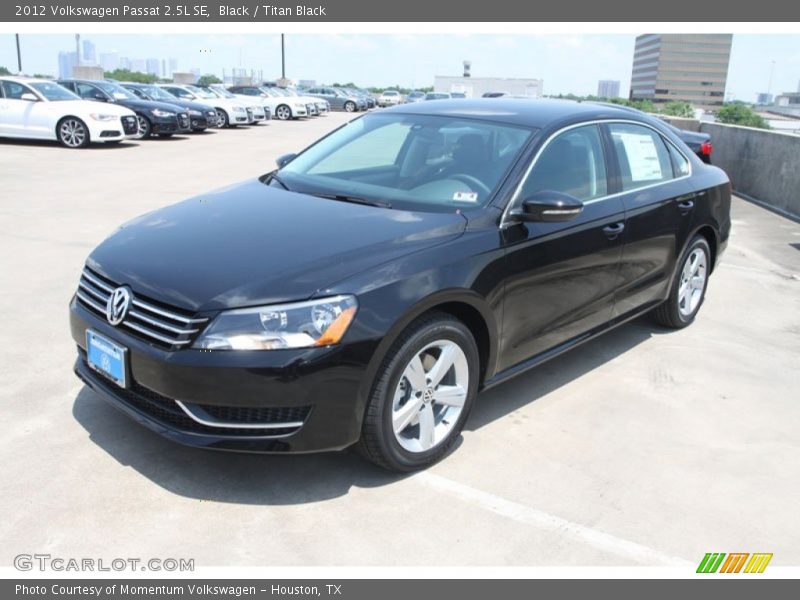 Black / Titan Black 2012 Volkswagen Passat 2.5L SE