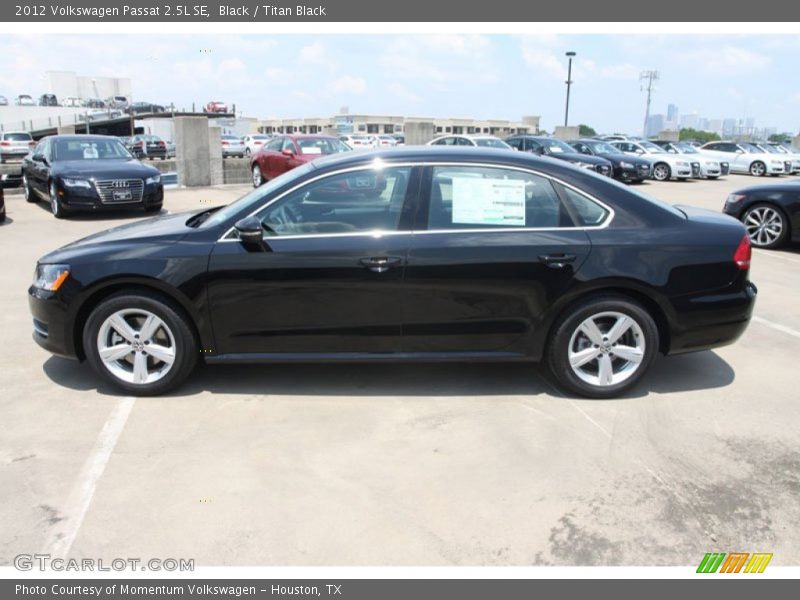 Black / Titan Black 2012 Volkswagen Passat 2.5L SE